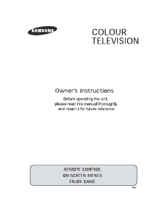 Manual Samsung CZ-15K30MJ Television