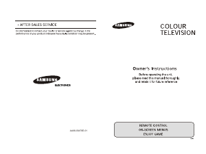 Manual Samsung CZ-21K5MJ Television
