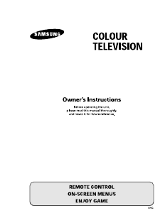 Manual Samsung CZ-21K10ML Television