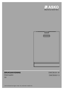 Bruksanvisning Asko DWCBI331.S Diskmaskin