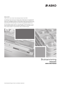 Bruksanvisning Asko DWCFS5936 Diskmaskin