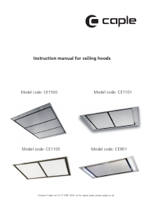 Manual Caple CE1101 Cooker Hood