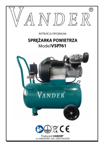 Instrukcja Vander VSP761 Kompresor