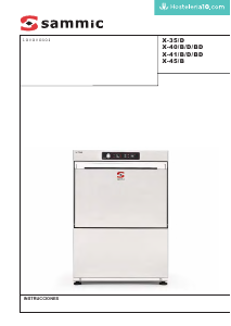 Manual de uso Sammic X-35D Lavavasos