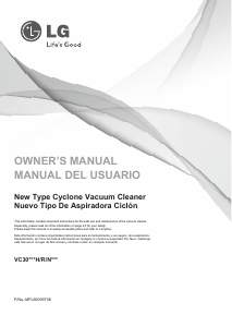 Manual LG VC3016NRTQ Vacuum Cleaner