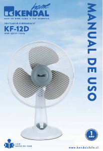Manual de uso Kendal KF-12D Ventilador