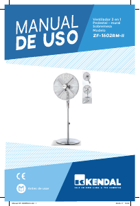 Manual de uso Kendal ZF-1602RM-II Ventilador
