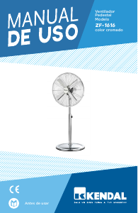 Manual de uso Kendal ZF-1616 Ventilador