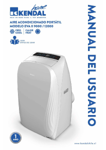 Manual de uso Kendal EVA II 9000 Aire acondicionado