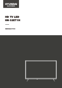 Manuale Hyundai HN-32ET1H LED televisore