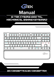 Handleiding G-Tek GA-CBKB87TRI Toetsenbord