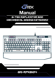 Handleiding G-Tek GA-RPKB104 Toetsenbord