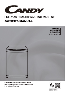 Manual Candy RTL 871SZ-19 Washing Machine