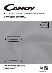 Manual Candy RTL 8101SZ-19 Washing Machine