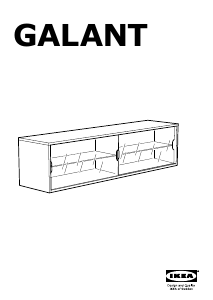 Manuál IKEA GALANT Vitrínová skříňka