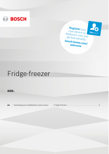 Manual Bosch KDD30NL201 Fridge-Freezer