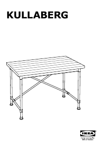 Manuál IKEA KULLABERG Stůl