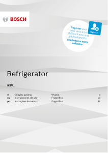 Manual de uso Bosch KSV36VL30U Frigorífico combinado