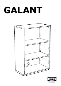 Kasutusjuhend IKEA GALANT Raamaturiiul