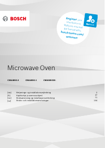 Bruksanvisning Bosch CMA485GB1 Mikrobølgeovn