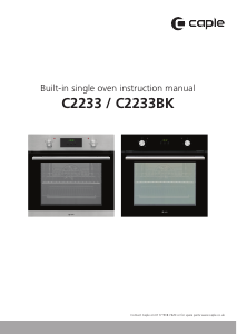 Manual Caple C2233 Oven