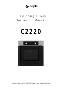 Manual Caple C2220 Oven