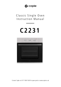 Manual Caple C2231 Oven