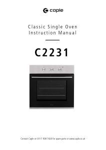 Handleiding Caple C2231 Oven