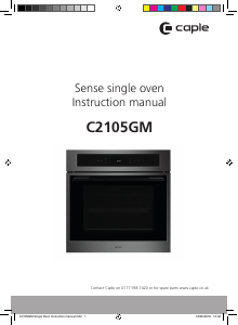 Manual Caple C2105GM Oven