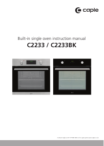 Manual Caple C2233BK Oven