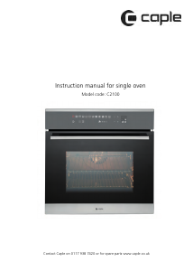 Manual Caple C2100 Oven