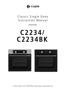 Manual Caple C2234BK Oven