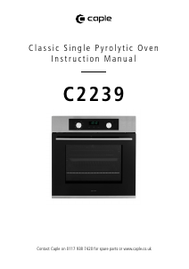 Manual Caple C2239 Oven