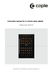 Manual Caple WC6218 Wine Cabinet