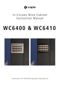Manual Caple WC6140 Wine Cabinet