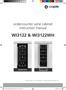 Manual Caple WI3122WH Wine Cabinet