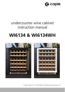 Manual Caple WI6134WH Wine Cabinet