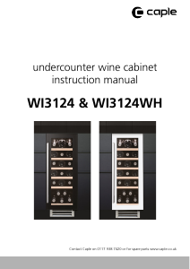 Manual Caple WI3124WH Wine Cabinet