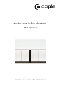 Manual Caple WI154 Wine Cabinet