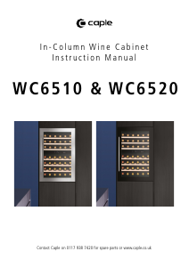 Manual Caple WC6510 Wine Cabinet