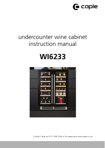 Manual Caple WI6233 Wine Cabinet