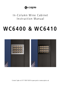 Manual Caple WC6500 Wine Cabinet