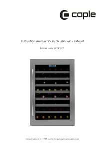 Manual Caple WC6117 Wine Cabinet