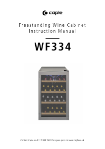 Handleiding Caple WF334 Wijnklimaatkast