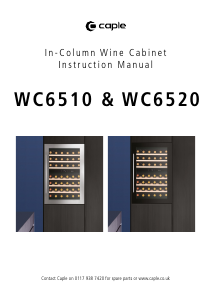 Manual Caple WC6520 Wine Cabinet