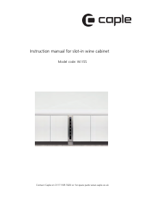 Manual Caple WI155 Wine Cabinet