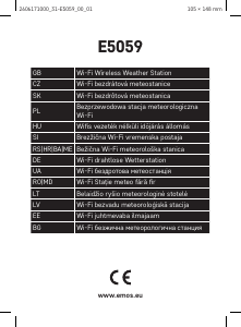 Manual EMOS E5059 Stație meteo