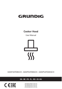 Руководство Grundig GDSP 5470 BSCH Кухонная вытяжка