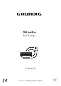 Bruksanvisning Grundig GNLP 4630 DDW Diskmaskin