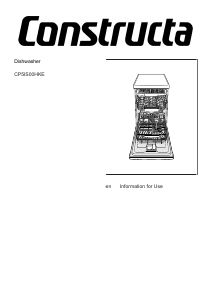 Manual Constructa CP5IS00HKE Dishwasher